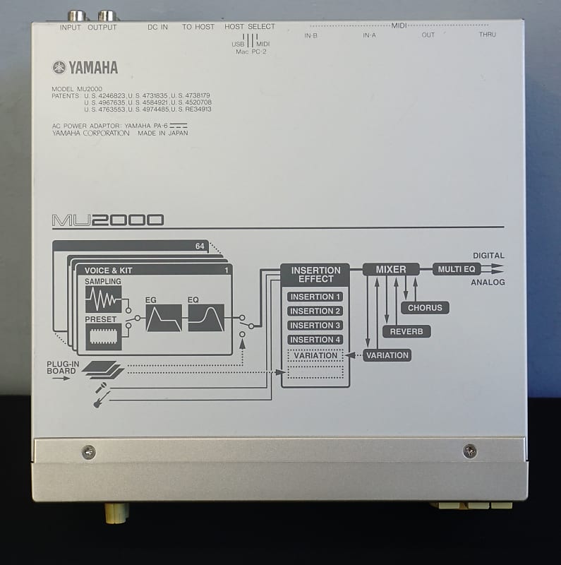 Yamaha MU2000 Tone Generator Polyphonic Synthesiser Sound