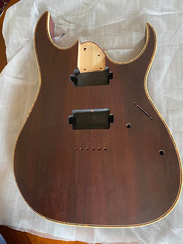 Genuine Ibanez New RG721 Premium Replacement Guitar Body Charcoal Brown Flat image 1
