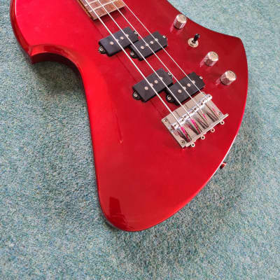 BC Rich Mockingbird 360 JE Bass  2001 - Japanese Edition - Red Metallic image 8
