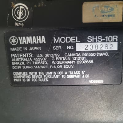 Yamaha SHS-10R Keytar image 7