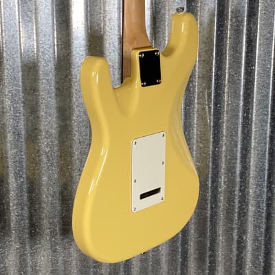 Musi Capricorn Classic HSS Stratocaster Yellow Guitar #0116 Used image 7