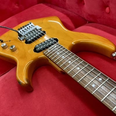 Hamer USA Diablo Electric Guitar 1990's - Transparent Amber image 8