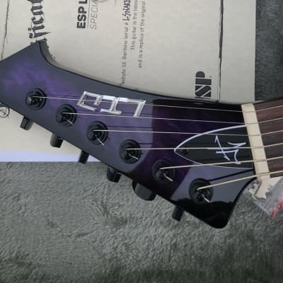 ESP LTD Snakebyte Baritone  Flamed Purple image 5