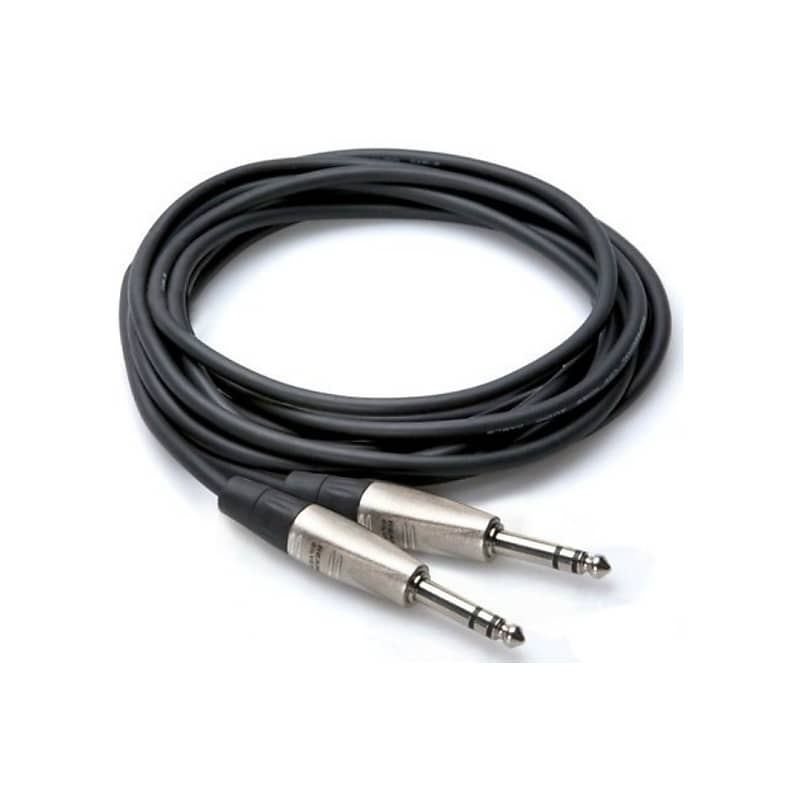 Hosa HSS-010 REAN 1/4" TRS to Same Pro Balanced Interconnect Cable - 10' image 1