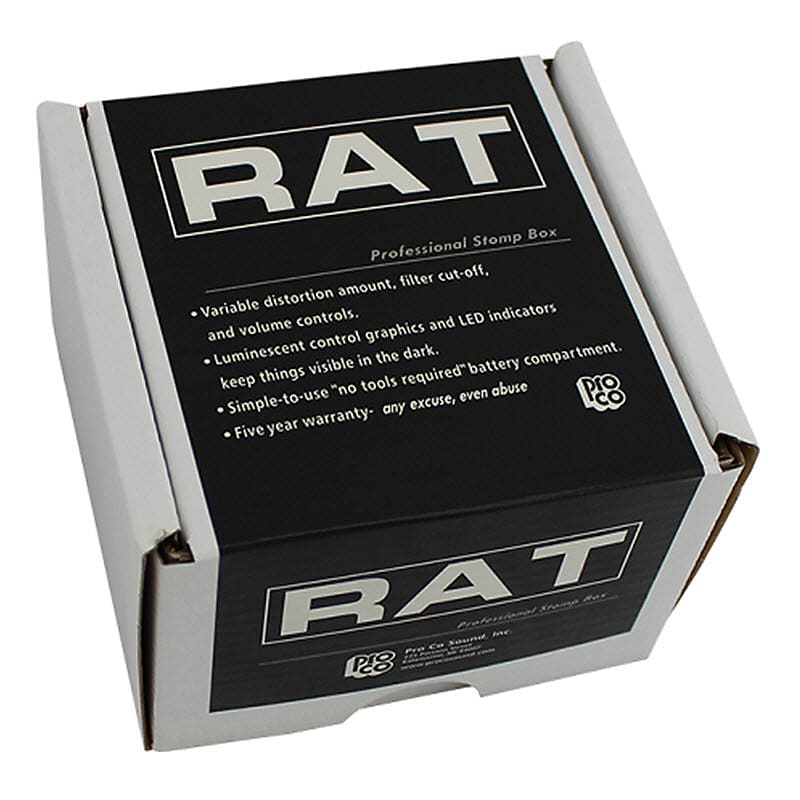 Vintage ProCo RAT 1986 Blackface small box overdrive