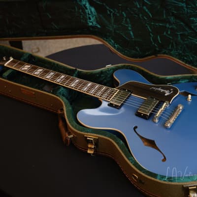 Josh Williams ‘Mockingbird’ JWG274 Semi-Hollowbody Electric Guitar-Pelham Blue Finish & Bloombucker Pickups! image 13