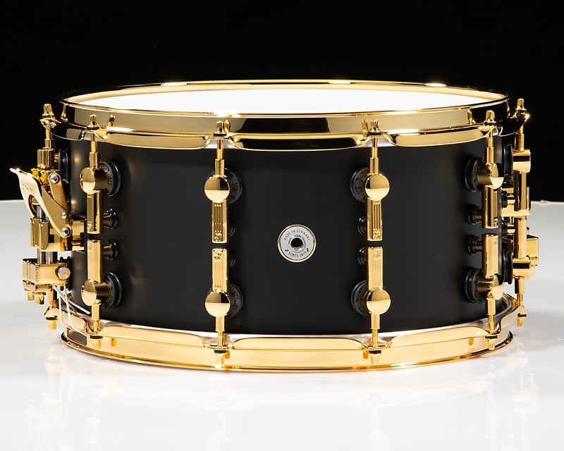 Sonor SQ2 14x7 Beech Snare Drum w/ Gold HW - Dark Satin | Reverb