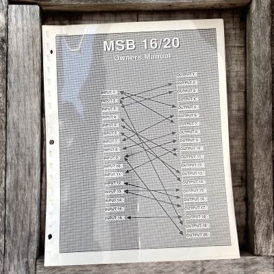 JL COOPER - MSB 16/20 - Programmable MIDI Patchbay - with Manual  - 80s - USA - from the collection of Paul Hoffert image 10