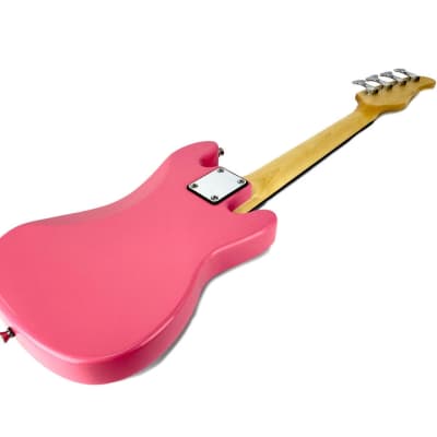 Zenison LEFT Handed YOUTH Electric BASS Guitar PINK 4 String 36" Kids Girls image 4