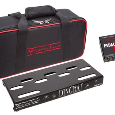 Voodoo Lab Dingbat Tiny Pedalboard with Pedal Power X4 and Gigbag image 1