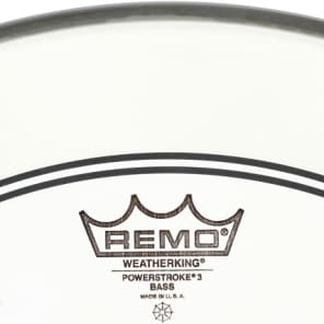Remo Powerstroke P3 Coated Bass Drumhead - 22 inch with 2.5 inch Impact Pad image 4