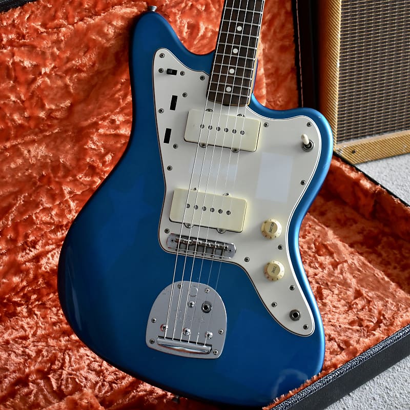 1997 Fender Japan O-Serial JM66 ’62 Reissue Jazzmaster Lake Placid Blue  w/Matching Headstock CIJ Offset