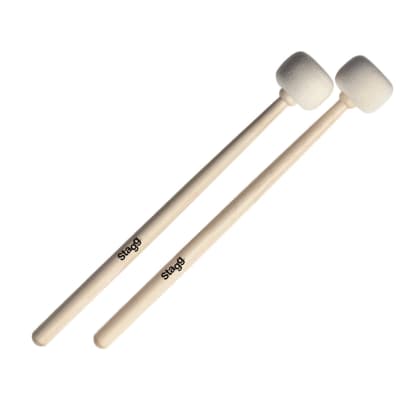 Stagg Timpani Mallets with Maple Handle and 50 mm (1.96") Round Felt Head image 1