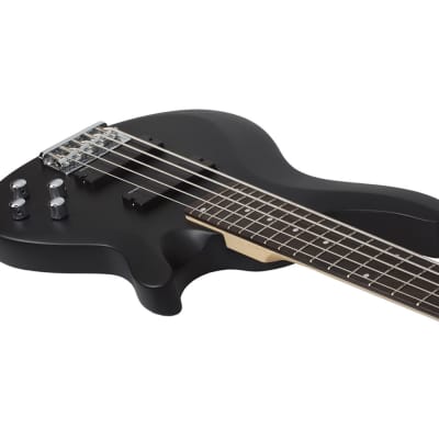 Schecter C-5 Deluxe Bass Guitar - Satin Black image 4