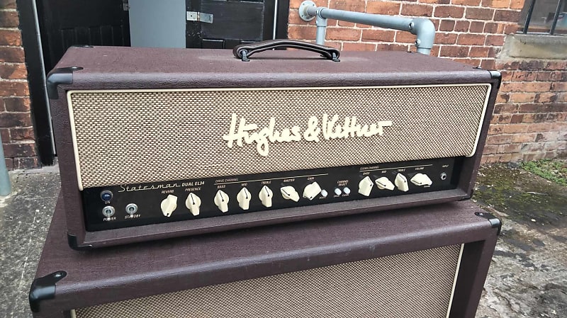 Hughes & Kettner Statesman EL34 Head and matching STM412 Cab 2007-2012 - Ox  Blood