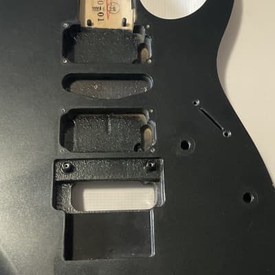 2000 Japan Fujigen Ibanez RG570 Metallic Jet Black Guitar Body Floyd Ready image 6