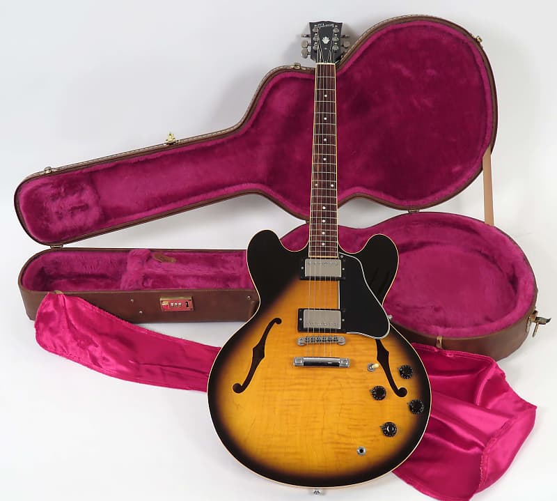 1995 Gibson ES-335 Dot Reissue - Sunburst - Flamed Maple! - Original Case