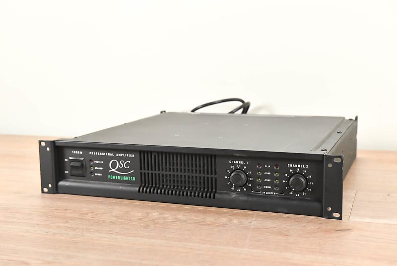 QSC Powerlight 1.0 2-Channel Power Amplifier As-Is CG001M8 | Reverb