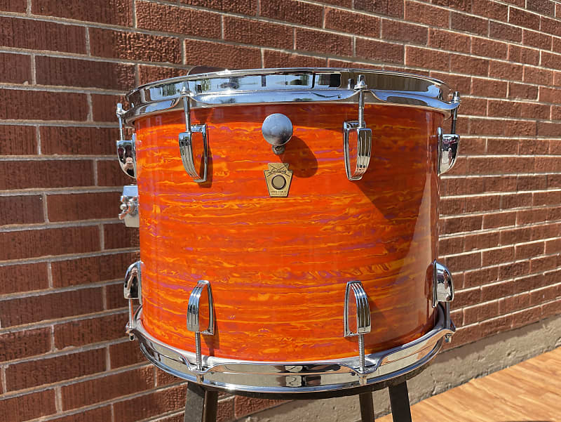 1968 Ludwig 10x14 Tom Drum Mod Orange