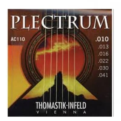 Thomastik-Infeld AC110 Plectrum Bronze Round-Wound Acoustic Guitar Strings - Extra Light (.10 - .41)