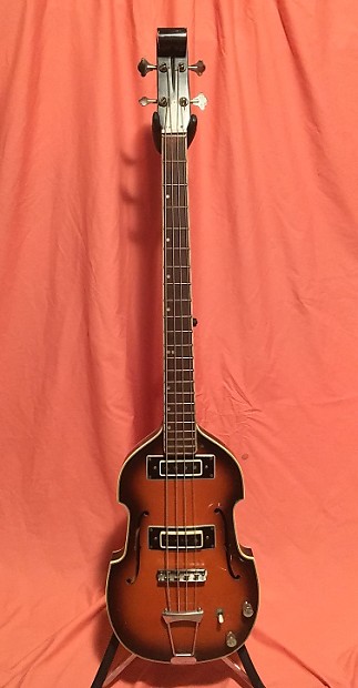 Conrad Violin Bass 1960s 2 Color Sunburst Reverb