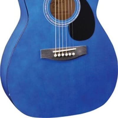 Jay Turser  JJ43-TBL JJ-43 Series Dreadnought Mahogany Neck 3/4 Size 6-String Acoustic Guitar image 3