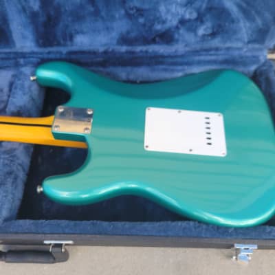 2014 Fender Squier 50's Classic Vibe Stratocaster Sherwood Green w/ Case image 4