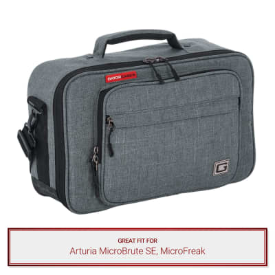 Gator Cases Grey Transit Series Bag fits Arturia MicroBrute SE, MicroFreak