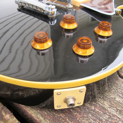 SX Les Paul Copy 6 String Electric Guitar - Black image 4