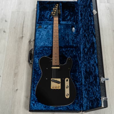 Suhr Mateus Asato Classic T Guitar, 3A Roasted Birdseye Maple Fretboard, Black image 10