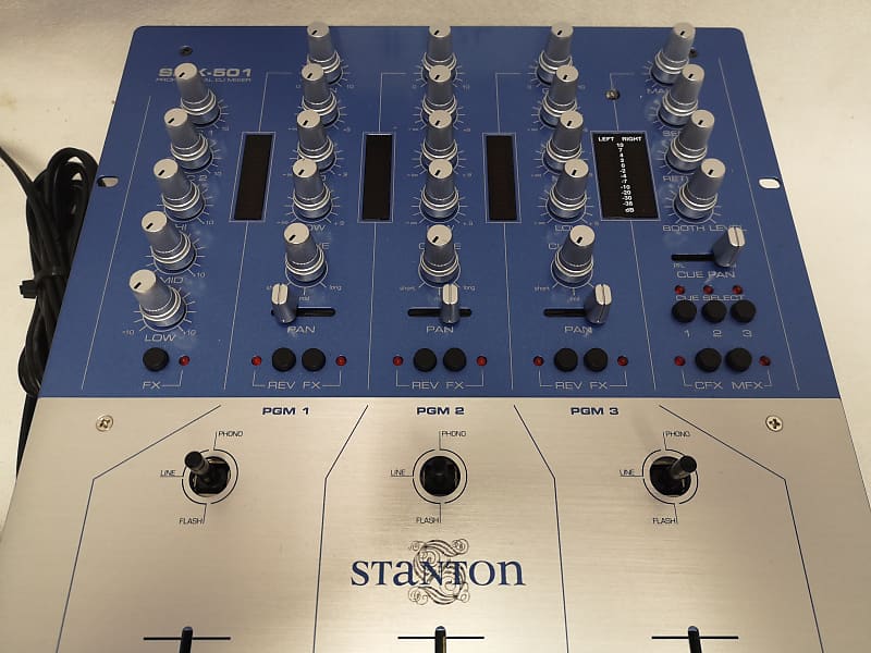 Stanton SMX-501 Hybrid 3-Channel Techno/Scratch DJ Mixer #1426 Great Used,  Working Condition