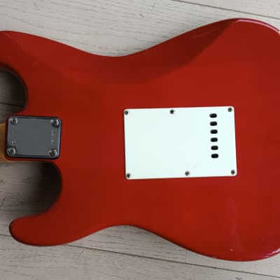 Sunn Fender Mustang Stratocaster 1980s - Red image 6