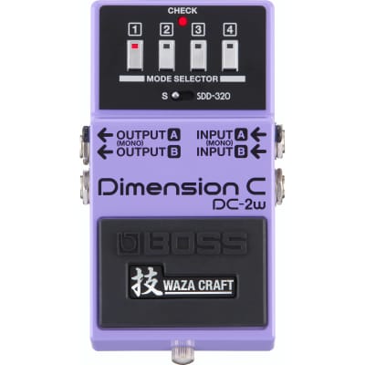 Boss DC-2W Dimension C Waza Guitar Pedal & Roland Black Series 6 inch Patch Cables image 2
