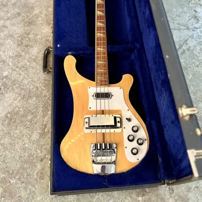 Rickenbacker 4001 bass guitar c 1977 - Mapleglo original vintage USA image 4