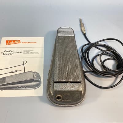 Schaller 1960er  Yoy-Yoy Bow-Wow Wah Pedal 1960's Silver Vintage 1964 - 1969 - silver for sale