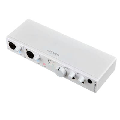 Arturia MINIFUSE-4-WHITE White Audio & MIDI Audio Recording Interface with Cables image 3