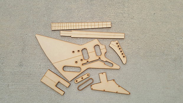Explorer Guitar Template Set Explorer Reverb