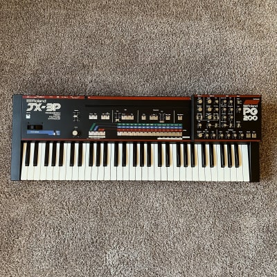 Roland JX-3P 61-Key Programmable Preset Polyphonic Synthesizer with PG-200 Programmer 1983 - 1985 - Black
