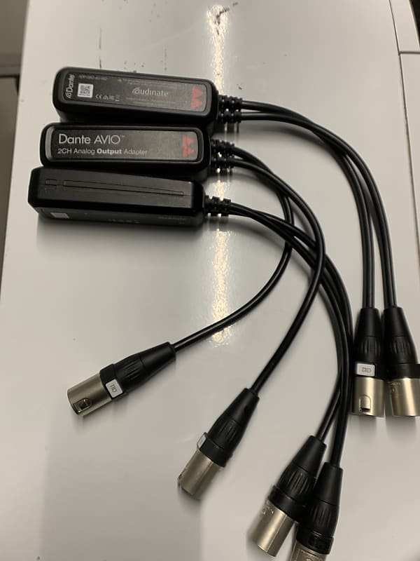 Dante avio analog output adapter 0x2 reverb