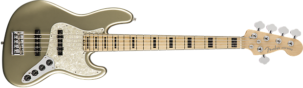 Fender American Elite Jazz Bass V, Maple Fingerboard