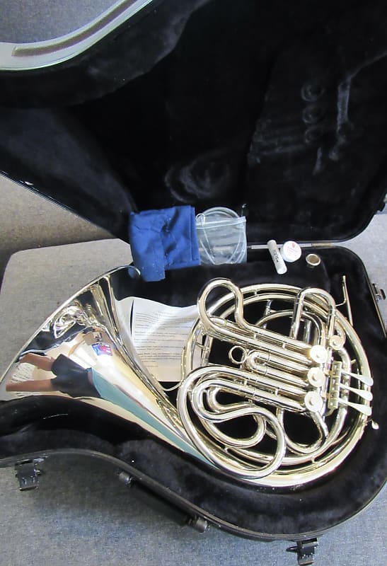 CONN 8D Double French Horn OHSC Vintage ? Nickel Silver Reverb