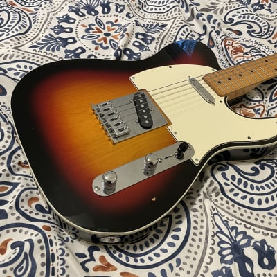 Loaded Telecaster project body with Mojotone Broadcaster Quiet Coil pickups and Emerson Custom 3-way wiring harness (500k pots) image 1