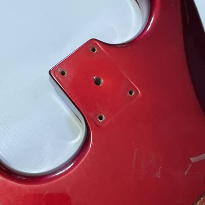 1987 Kramer USA Pacer Deluxe F Series Plate Candy Apple Red Guitar Body Floyd Ready image 14