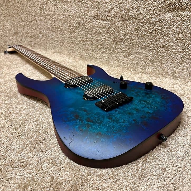 Ibanez RG7421PB-SBF 7-String Sapphire Blue Flat | Reverb Canada