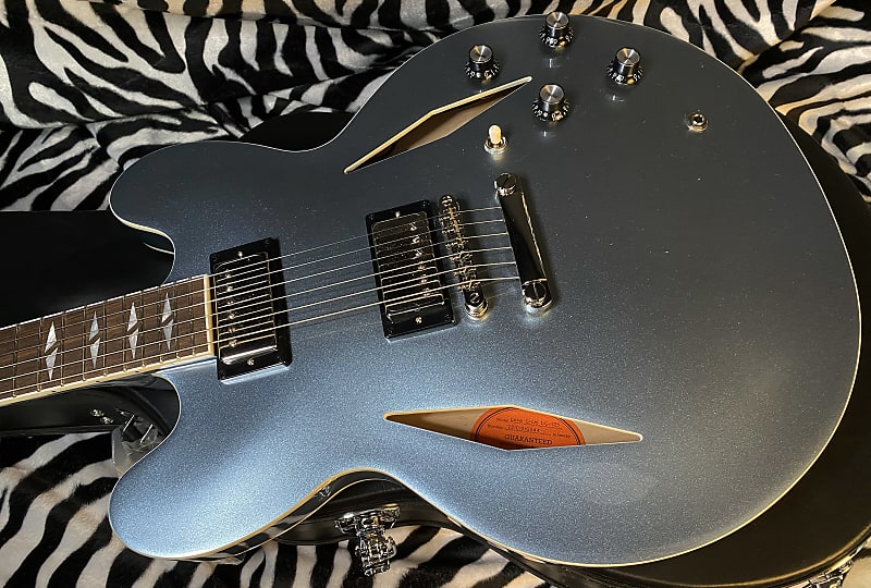NEW ! Epiphone Dave Grohl DG-335 Semi-hollowbody Electric Guitar - Pelham Blue - In-Stock! - Authorized Dealer image 1