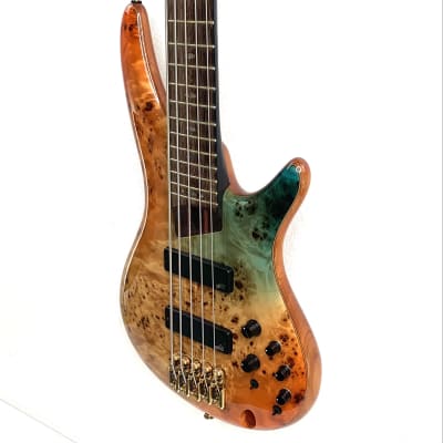 Ibanez SR Premium SR1605DW 5 String Bass - Autumn Sunset image 4