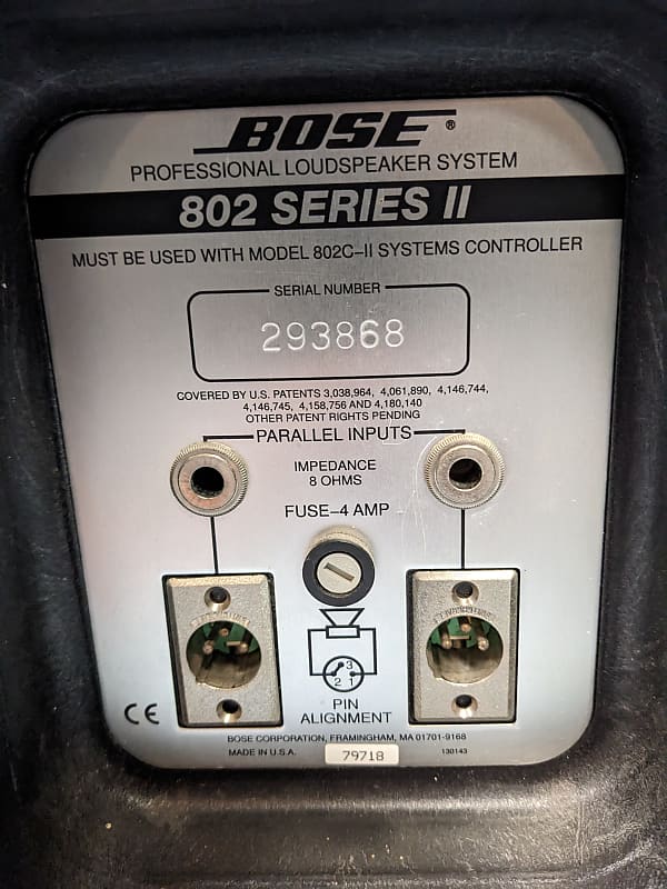 971◯ BOSE スピーカー　802 series II FUSE-4 2点 971◯ BOSE スピーカー 802 series II FUSE-4 2点
