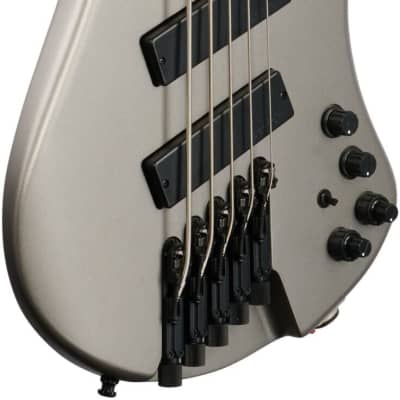 Ibanez EHB1005SMS Electric Bass, 5-String (with Gig Bag), Metallic Gray Matte image 8