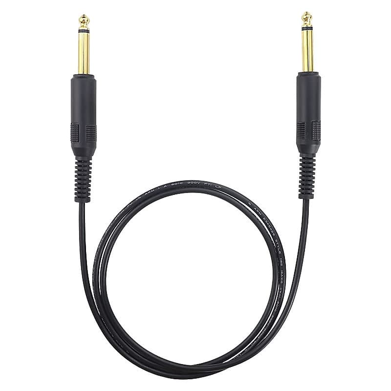 3m 6.35mm Mono 1/4 Guitar Lead Amp Keyboard Male Jack Audio Cable Gold  Plated