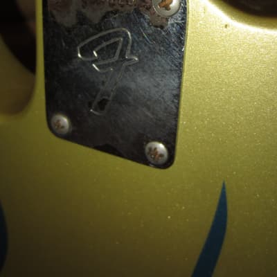 Vintage 1969 Fender Telecaster Bass Metallic Blue Flame Refinish w/ Gig Bag image 6